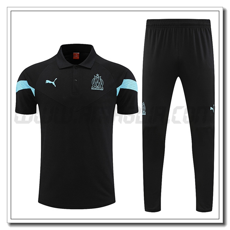 Maglia Polo Marsiglia OM + Pantaloni Nero 2022 2023