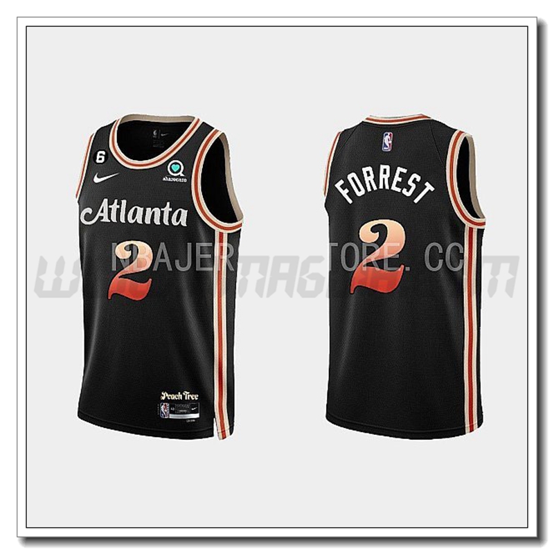 Maglia Atlanta Hawks (FORREST #2) 2022/23 Nero