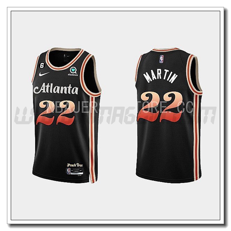 Maglia Atlanta Hawks (MARTIN #22) 2022/23 Nero