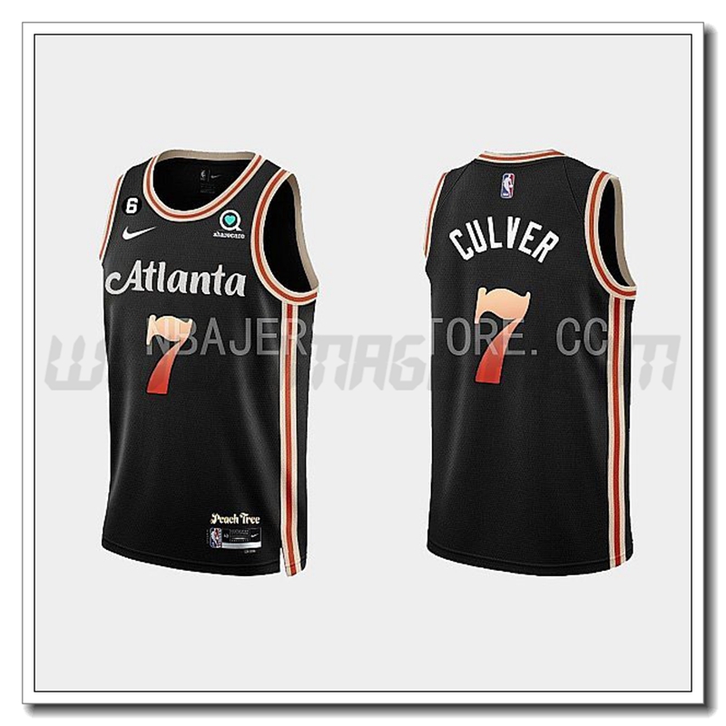 Maglia Atlanta Hawks (CULVER #7) 2022/23 Nero