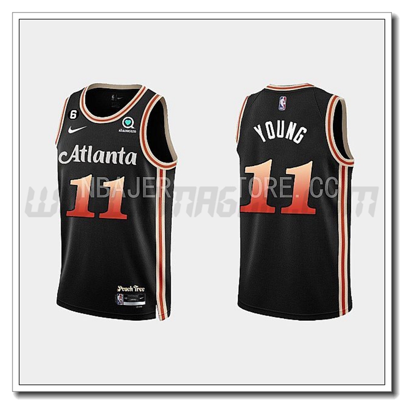 Maglia Atlanta Hawks (YOUNG #11) 2022/23 Nero