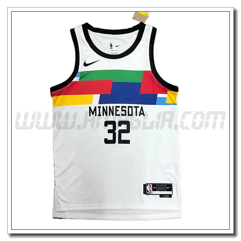 Maglia Minnesota Timberwolves (TOWNS #32) 2022/23 Bianco