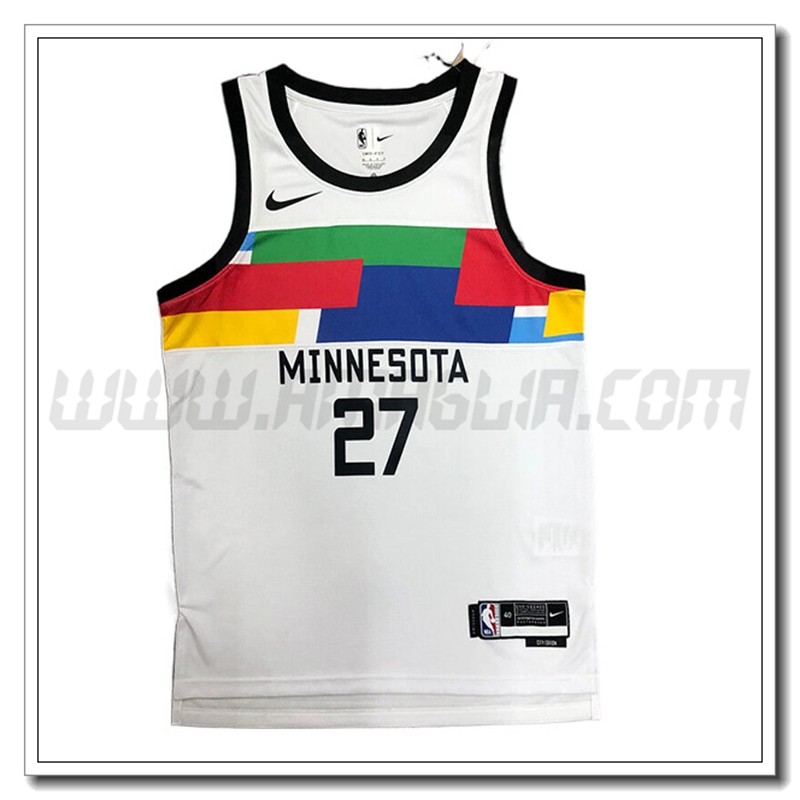 Maglia Minnesota Timberwolves (GOBERT #27) 2022/23 Bianco