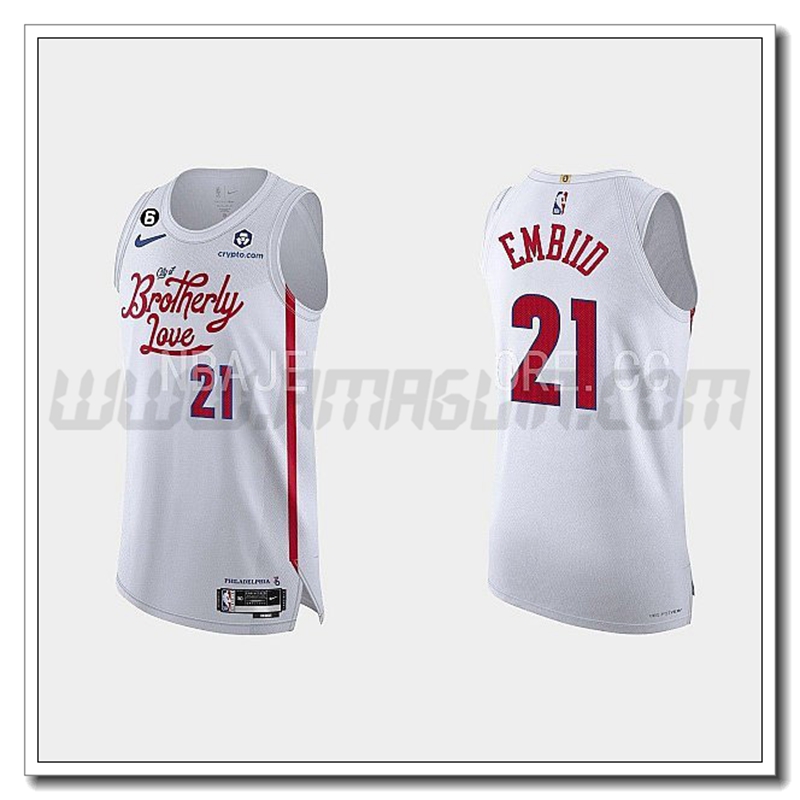 Maglia Philadelphia 76ers (EMBIID #21) 2022/23 Bianco