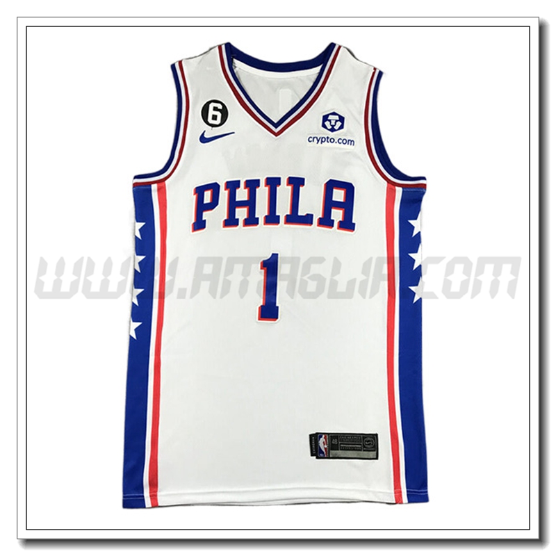 Maglia Philadelphia 76ers (HARDEN #1) 2022/23 Bianco