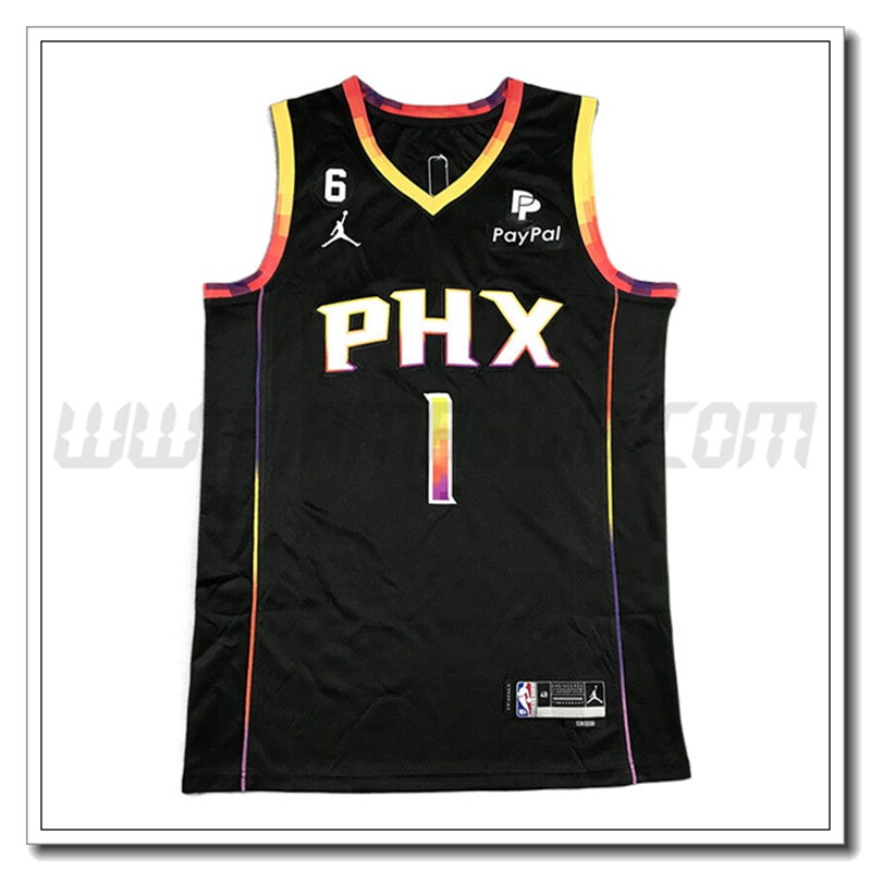 Maglia Phoenix Suns (BOOKER #1) 2022/23 Nero