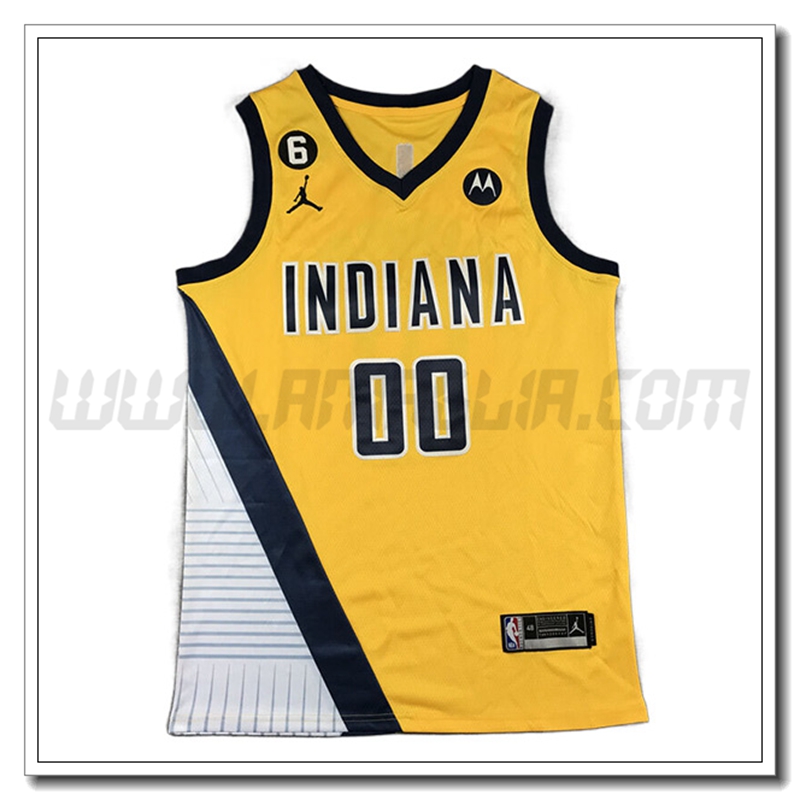 Maglia Indiana Pacers (MATHURIN #00) 2022/23 Giallo