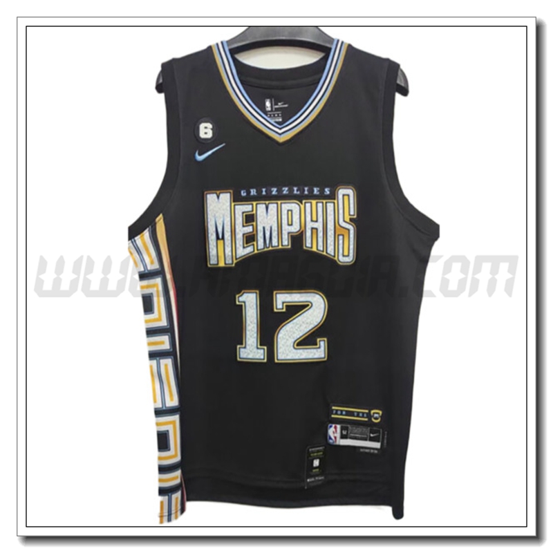 Maglia Memphis Grizzlies (MORANT #12) 2022/23 Nero