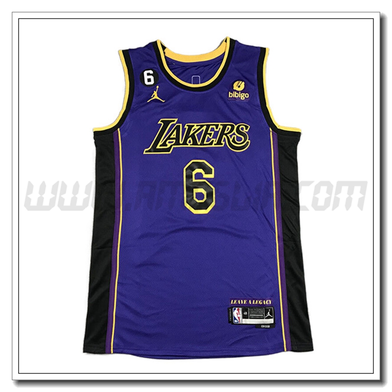 Maglia Los Angeles Lakers (JAMES #6) 2022/23 Viola