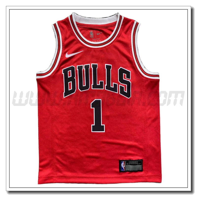 Maglia Chicago Bulls (Rosa #1) 2022/23 Rosso