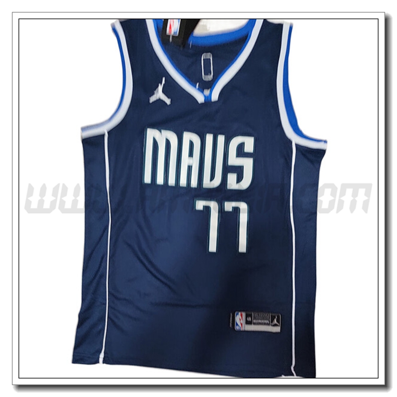 Maglia Dallas Mavericks (DONČIĆ #77) 2022/23 Blu Marino
