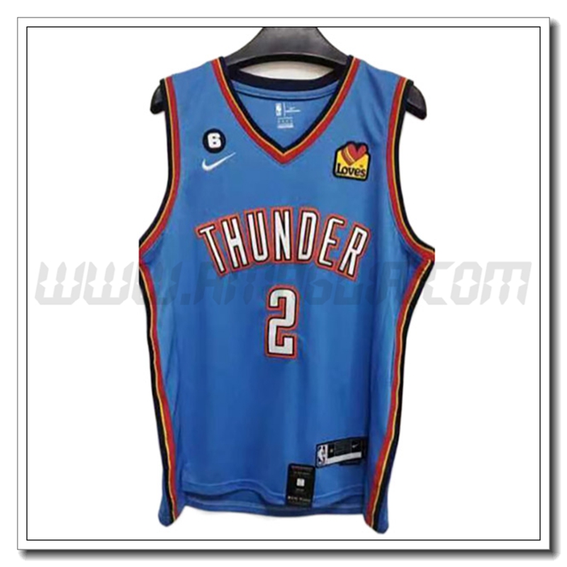 Maglia Oklahoma City Thunder (GILGEOUS-ALEXANDER #2) 2022/23 Rosso