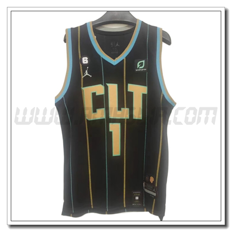 Maglia Charlotte Hornets (BALL #1) 2022/23 Rosso