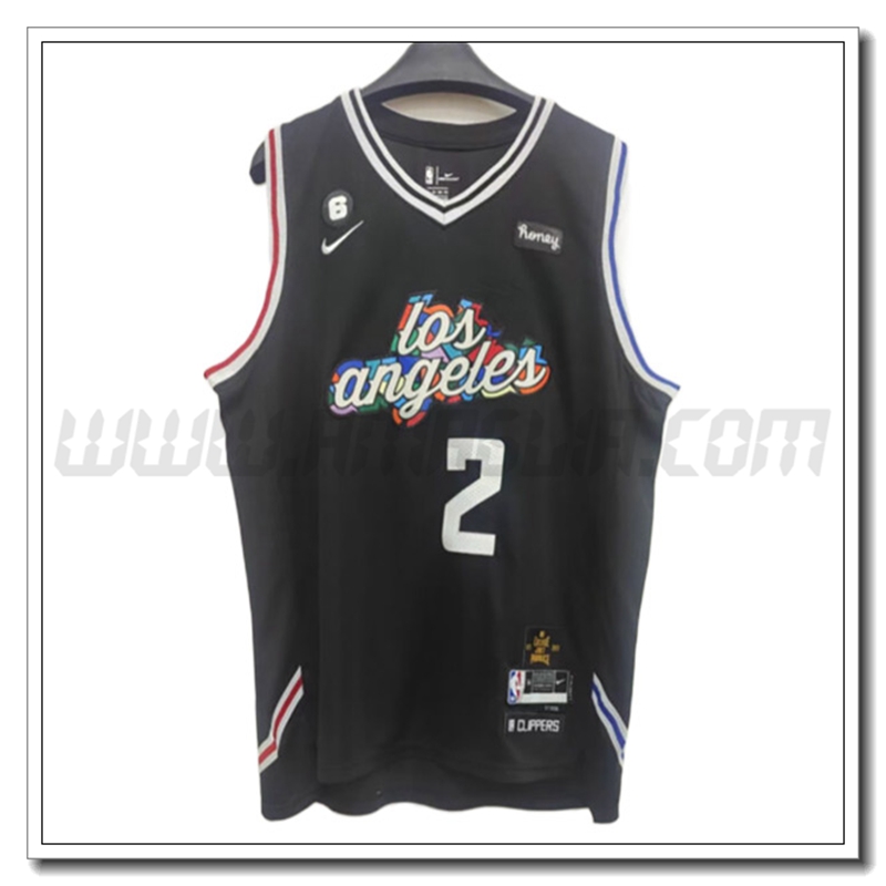 Maglia Los Angeles Clippers (LEONARD #2) 2022/23 Nero