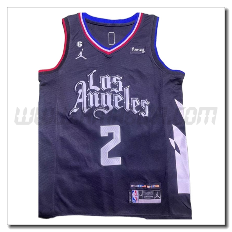 Maglia Los Angeles Clippers (LEONARD #2) 2022/23 Nero