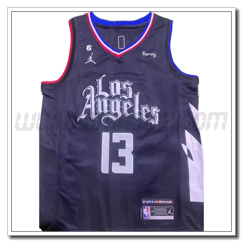 Maglia Los Angeles Clippers (GEORGE #13) 2022/23 Nero
