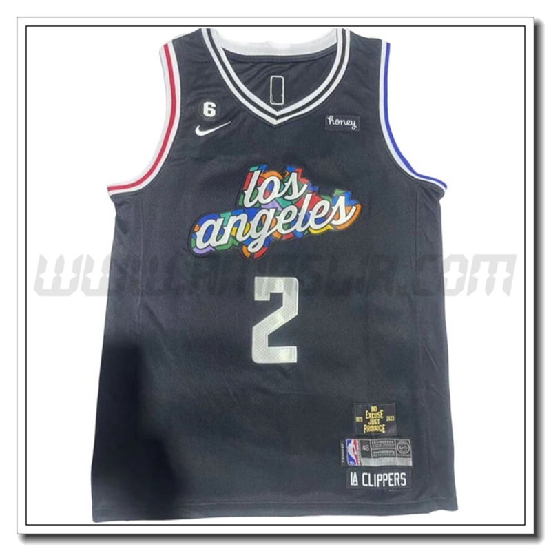 Maglia Los Angeles Clippers (LEONARD #2) 2022/23 Nero