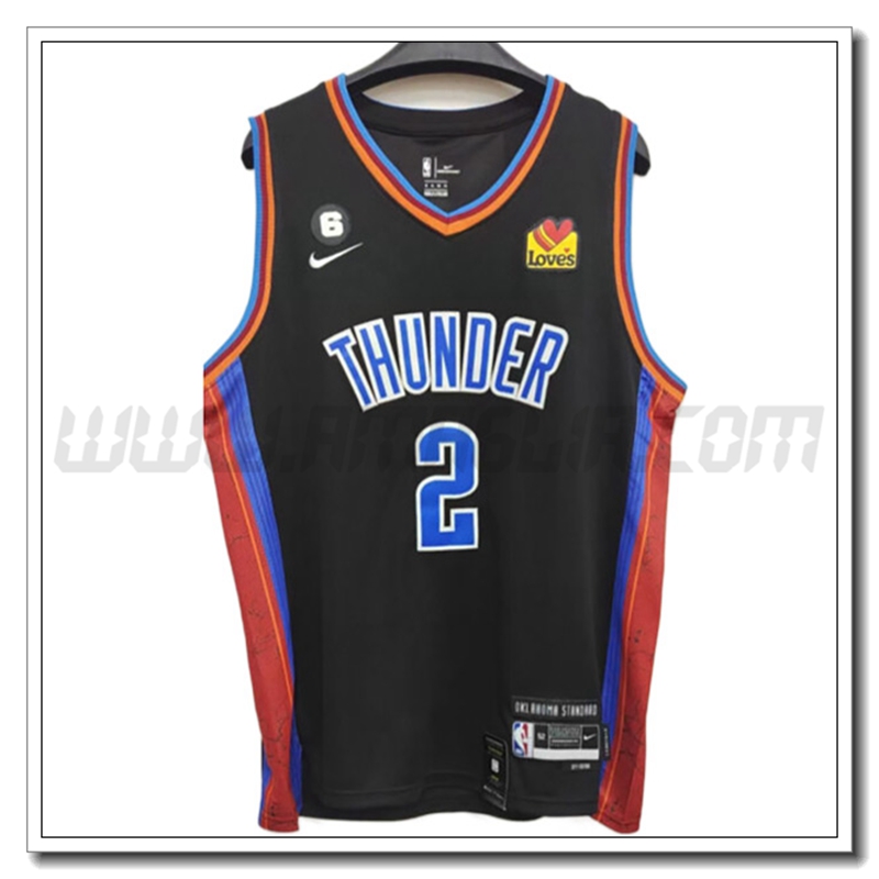 Maglia Oklahoma City Thunder (GILGEOUS-ALEXANDER #2) 2022/23 Nero