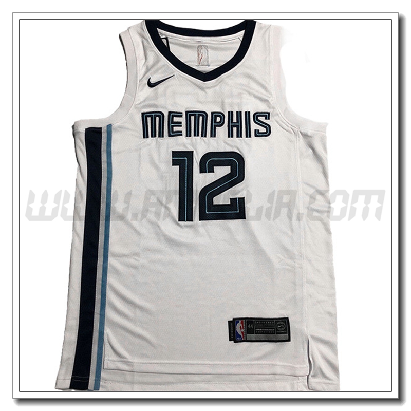 Maglia Memphis Grizzlies (MORANT #12) 2022/23 Bianco