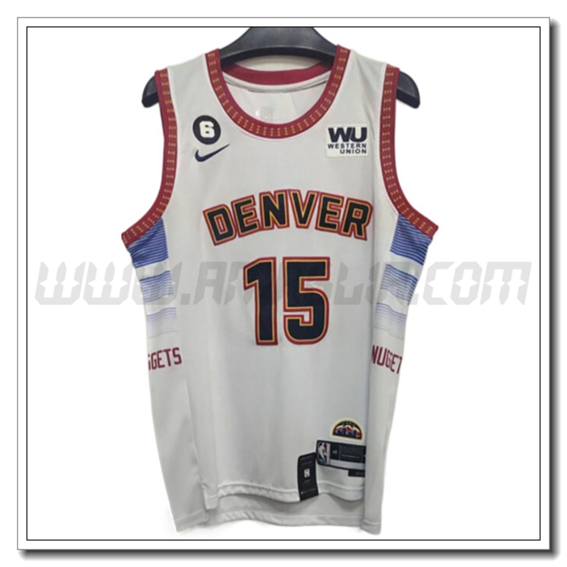 Maglia Denver Nuggets (JOKIC #15) 2022/23 Bianco