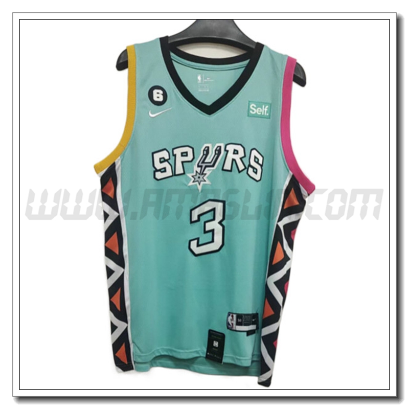 Maglia San Antonio Spurs (JOHNSON #3) 2022/23 Verde