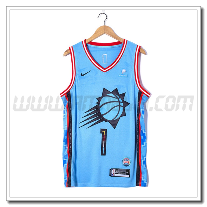 Maglia Phoenix Suns (BOOKER #1) 2022/23 Blu