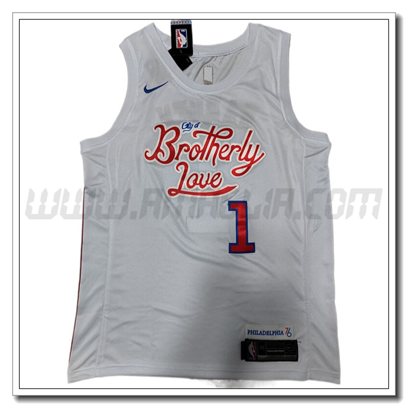 Maglia Philadelphia 76ers (HARDEN #1) 2022/23 Bianco