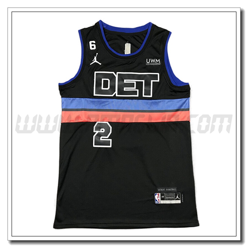 Maglia Detroit Pistons (CUNNINGHAM #2) 2022/23 Nero