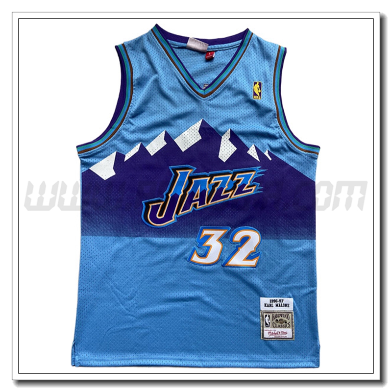 Maglia Utah Jazz (MALONE #32) 2022/23 Azzurro