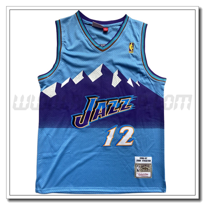 Maglia Utah Jazz (STOCKTON #12) 2022/23 Azzurro