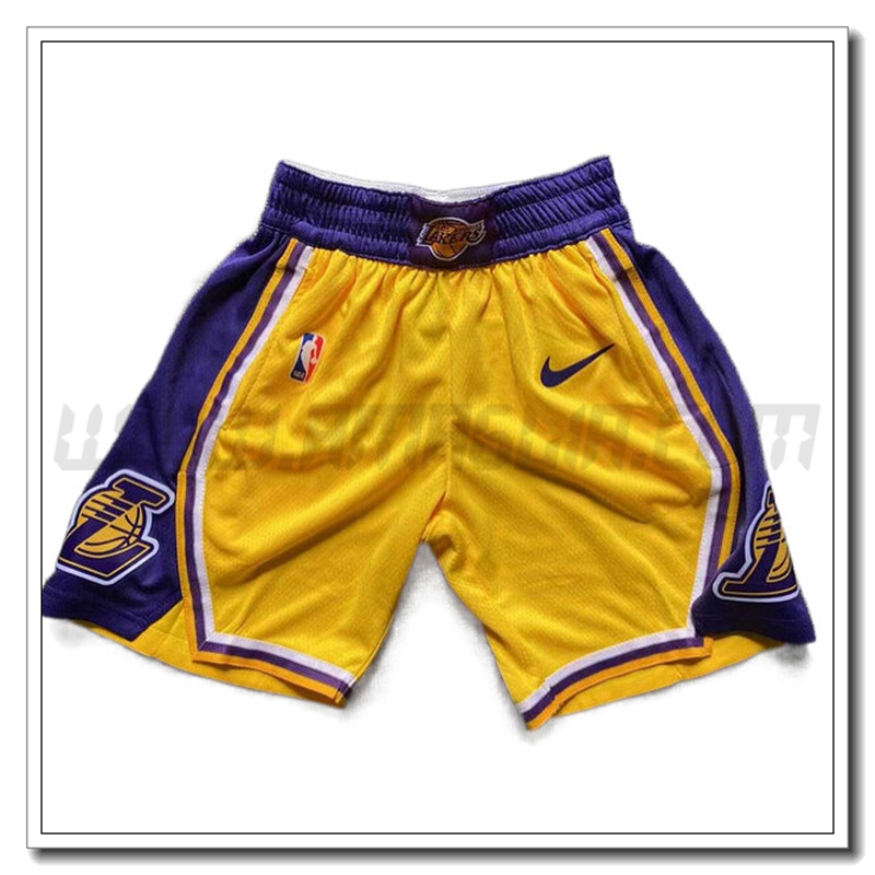 Pantaloncini NBA Los Angeles Lakers Giallo/Viola