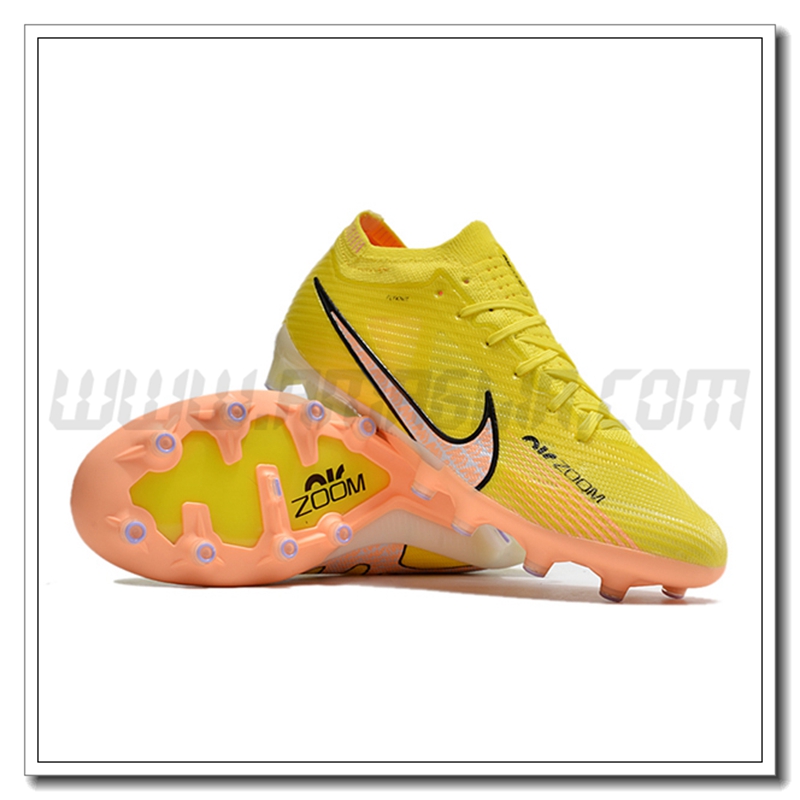 Nike Scarpe da Calcio Air Zoom Mercurial Low Gang Vapor XV Elite AG Giallo
