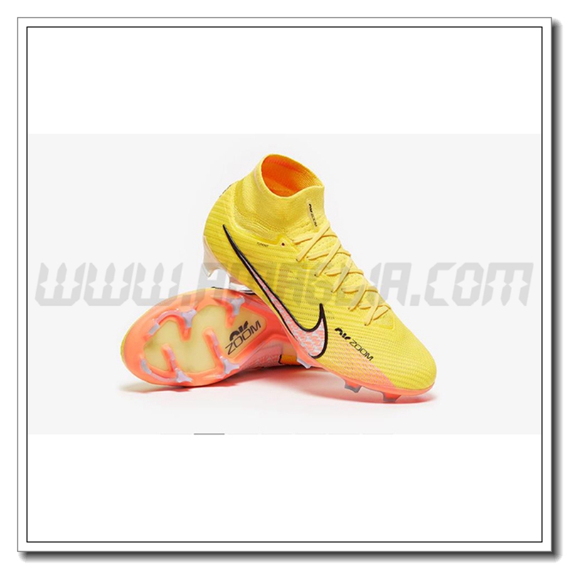 Nike Scarpe da Calcio Air Zoom Mercurial High Gang Superfly IX Elite FG Giallo
