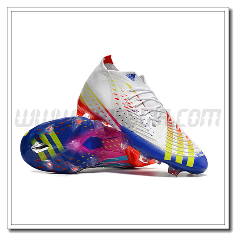 Adidas Scarpe da Calcio Predator FIFA World Cup Qatar 2022 Edge+ FG Bianco -02