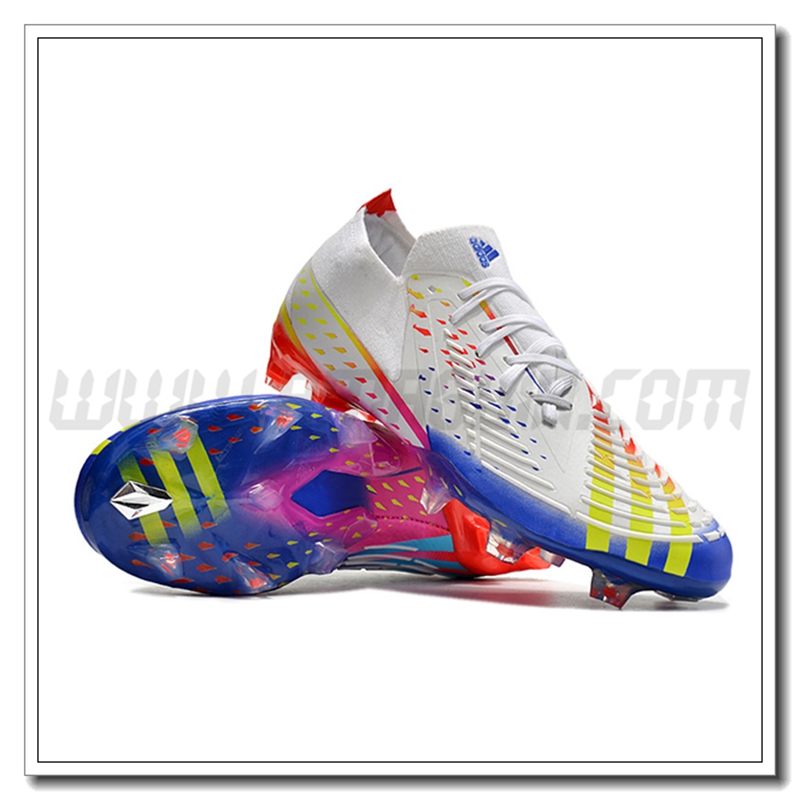 Adidas Scarpe da Calcio Predator FIFA World Cup Qatar 2022 Edge+ FG Bianco -03