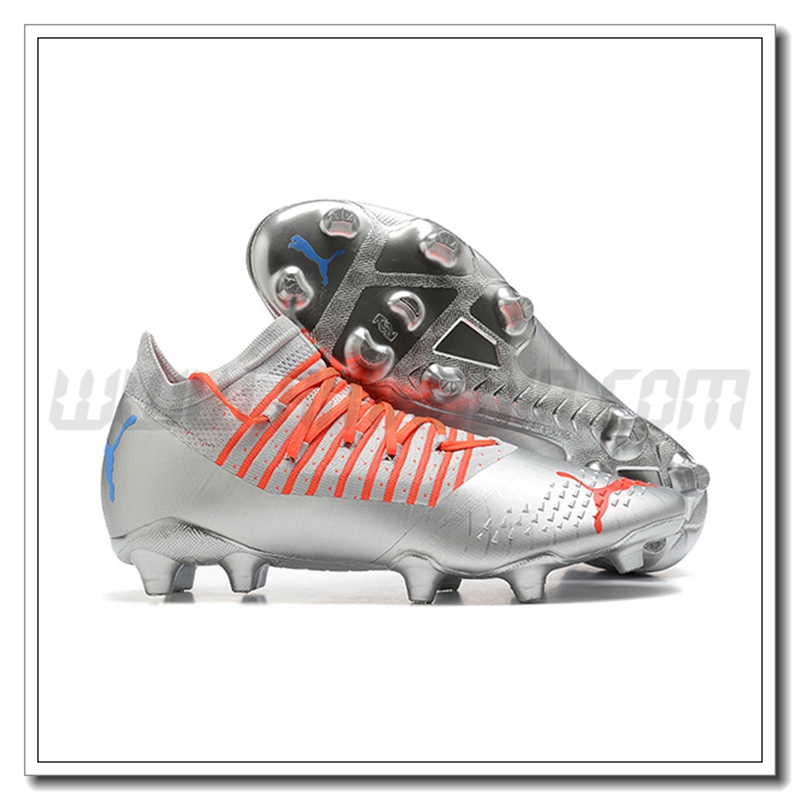 PUMA Scarpe da Calcio Future Z 1.3 Teazer FG Argent