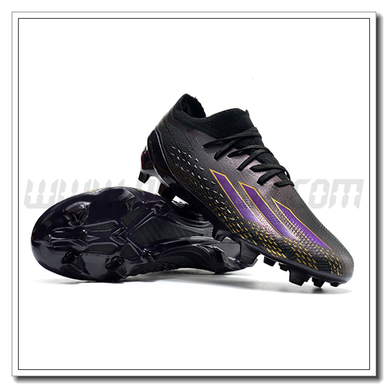 Adidas Scarpe da Calcio X Speedportal .1 2022 World Cup Boots FG Nero/Viola