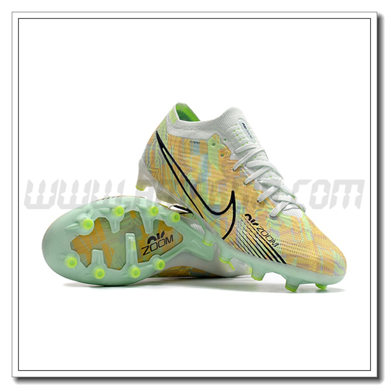 Nike Scarpe da Calcio Air Zoom Mercurial Low Gang Vapor XV Elite AG Verde/Arancia