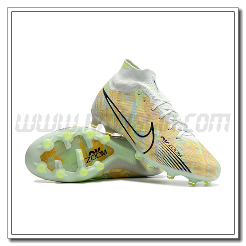Nike Scarpe da Calcio Air Zoom Mercurial High Gang Superfly IX Elite AG Verde/Arancia
