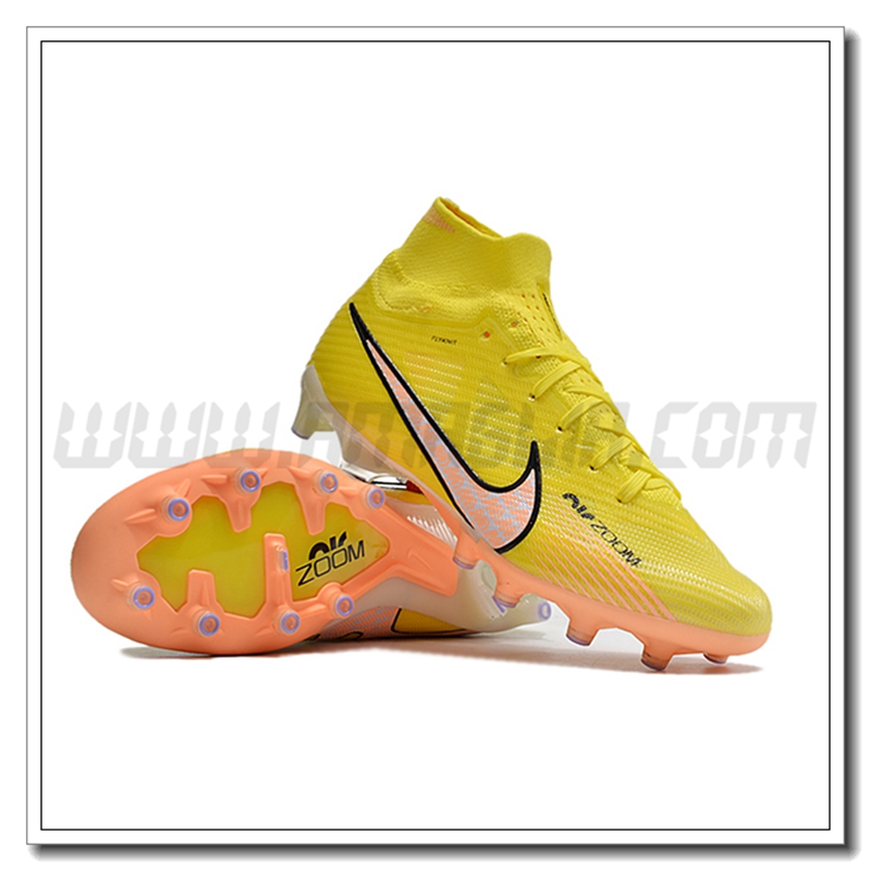 Nike Scarpe da Calcio Air Zoom Mercurial High Gang Superfly IX Elite AG Giallo