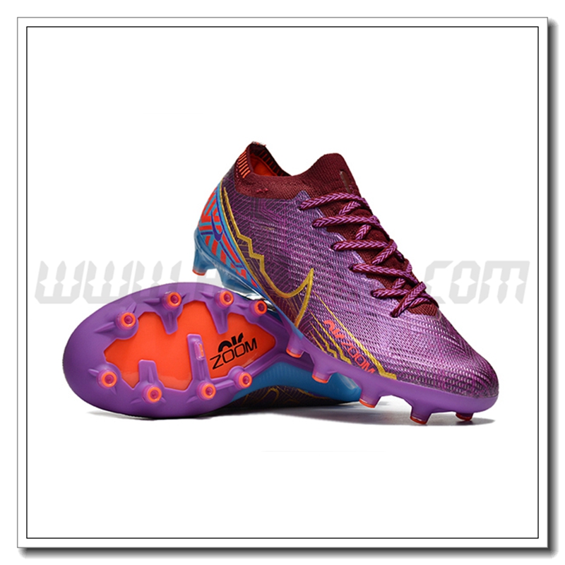 Nike Scarpe da Calcio Air Zoom Mercurial Low Gang Vapor XV Elite AG Viola
