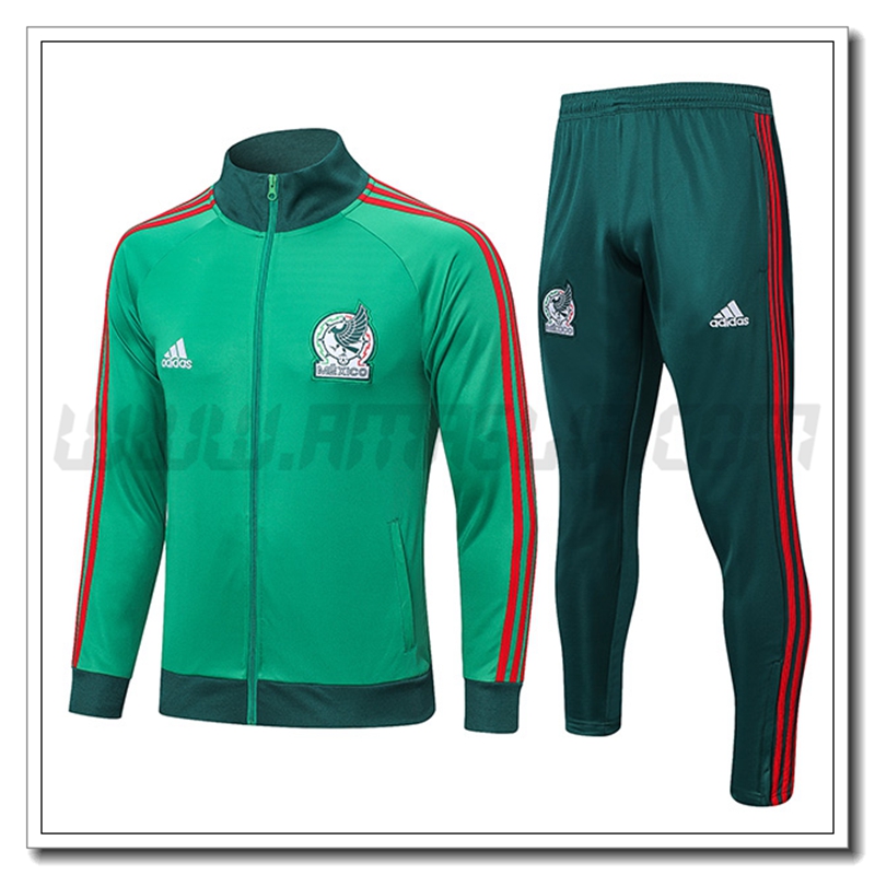 Tuta Allenamento Giacca Messico Verde 2022 2023