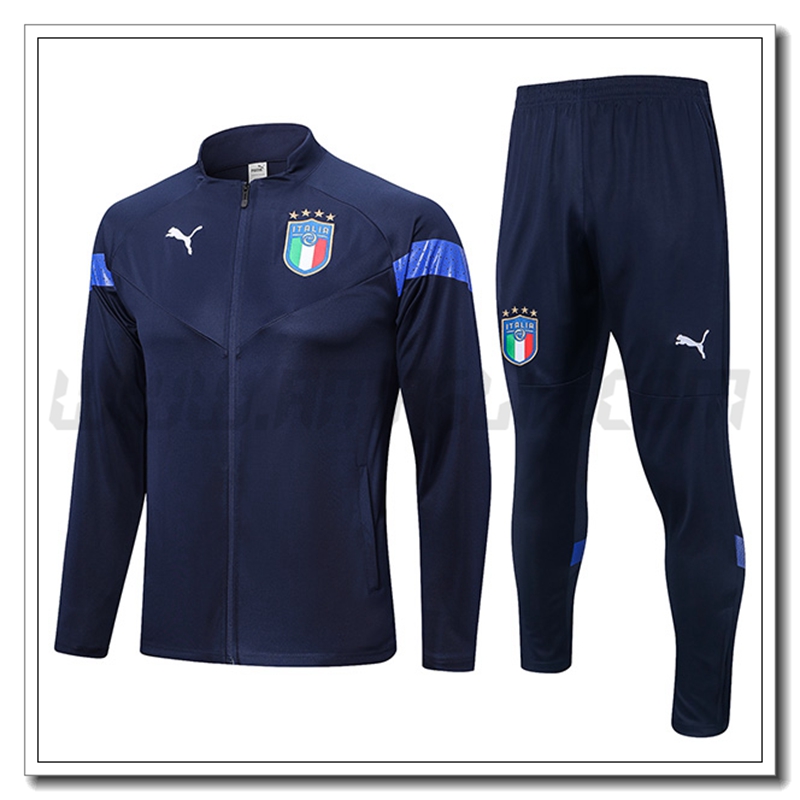 Tuta Allenamento Giacca Italia Blu Marino 2022 2023