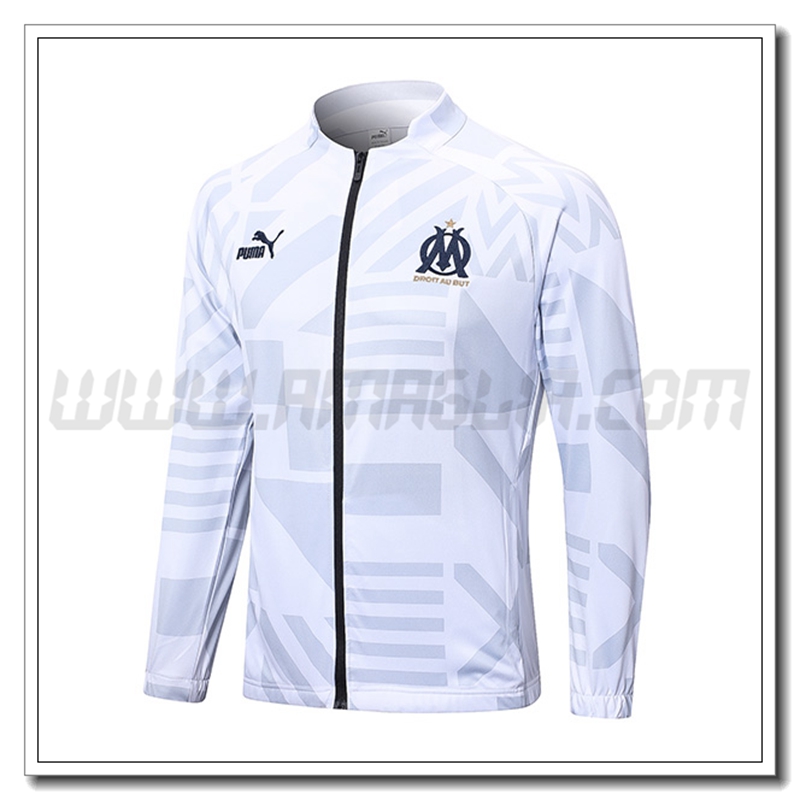 Giacca Calcio Marsiglia OM Bianco 2022 2023