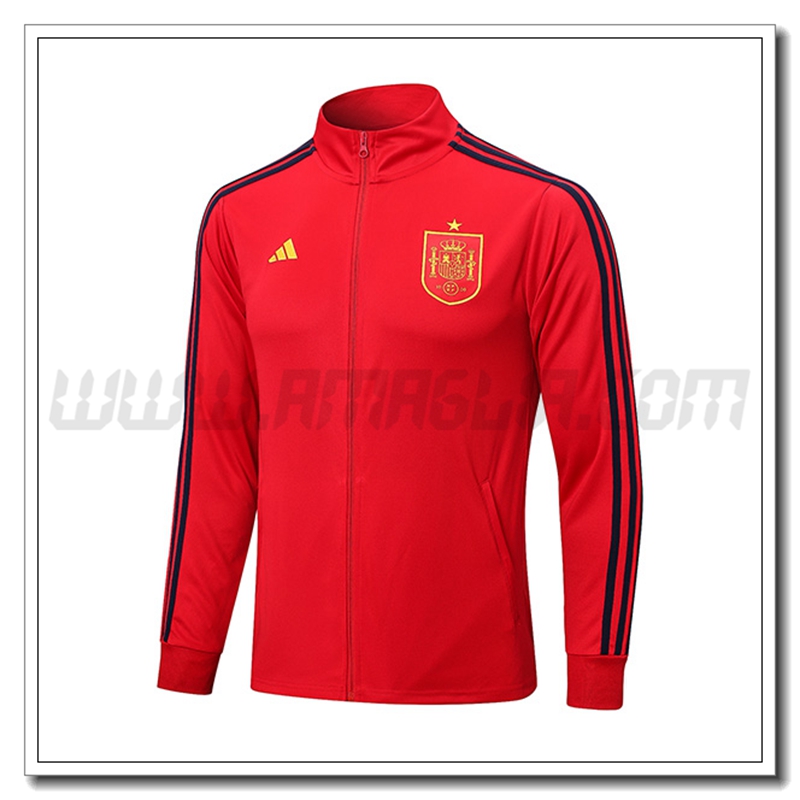 Giacca Calcio Spagna Rosso 2022 2023