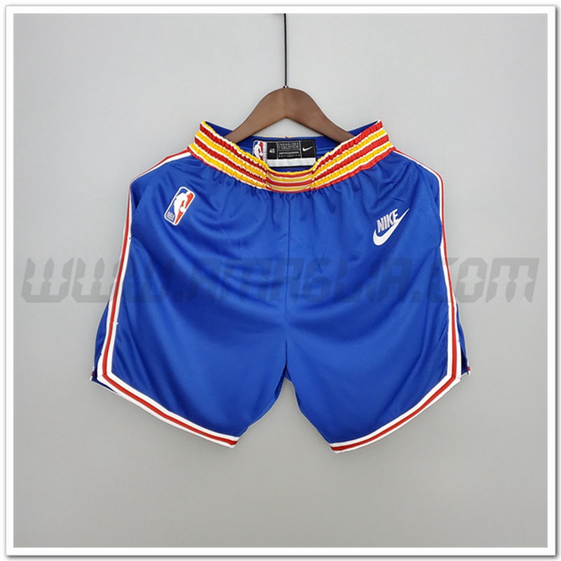 Pantaloncini NBA Golden State Warriors Blu Retro 75°anniversario