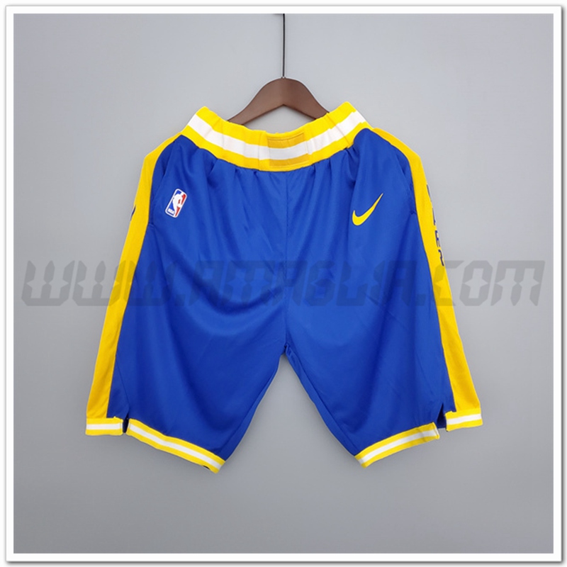 Pantaloncini NBA Golden State Warriors Blu Tram Edition
