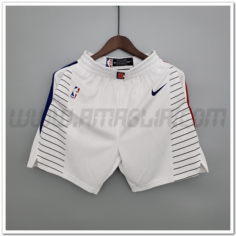 Pantaloncini NBA Los Angeles Clippers Bianco Limitata