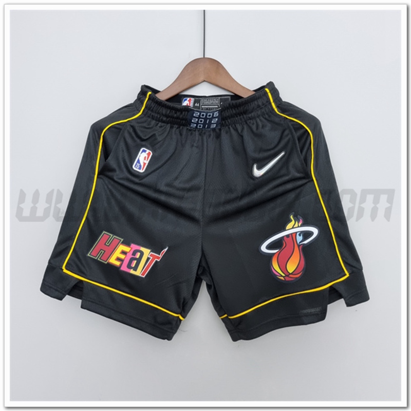 Pantaloncini NBA Miami Heat 2022 Nero Urban Edition