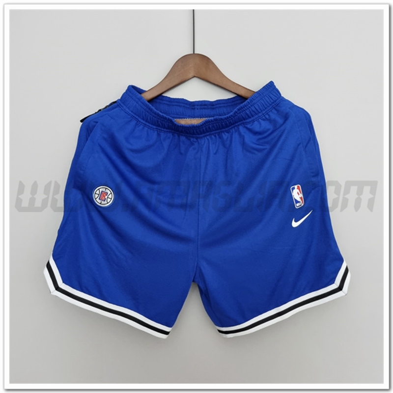 Pantaloncini NBA Los Angeles Clippers 2022 Blu Us Training